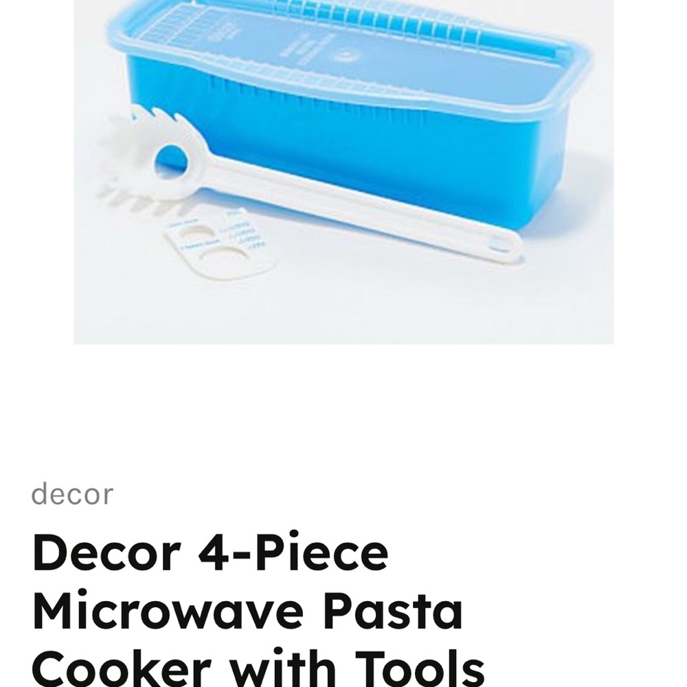 Purple Microwave Pasta Cooker Set